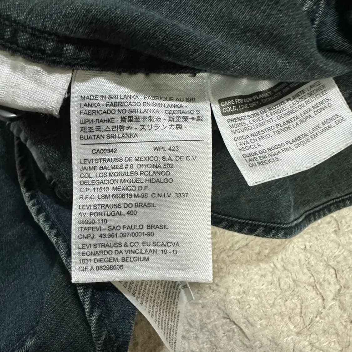 리바이스 웨스턴 데님 셔츠 L 100 상품이미지4