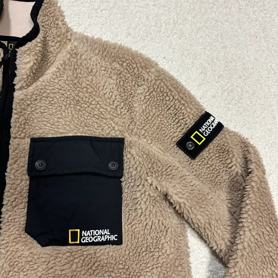 내셔널지오그래픽 뽀글이 플리스 자켓 후리스 집업 m 상품이미지2