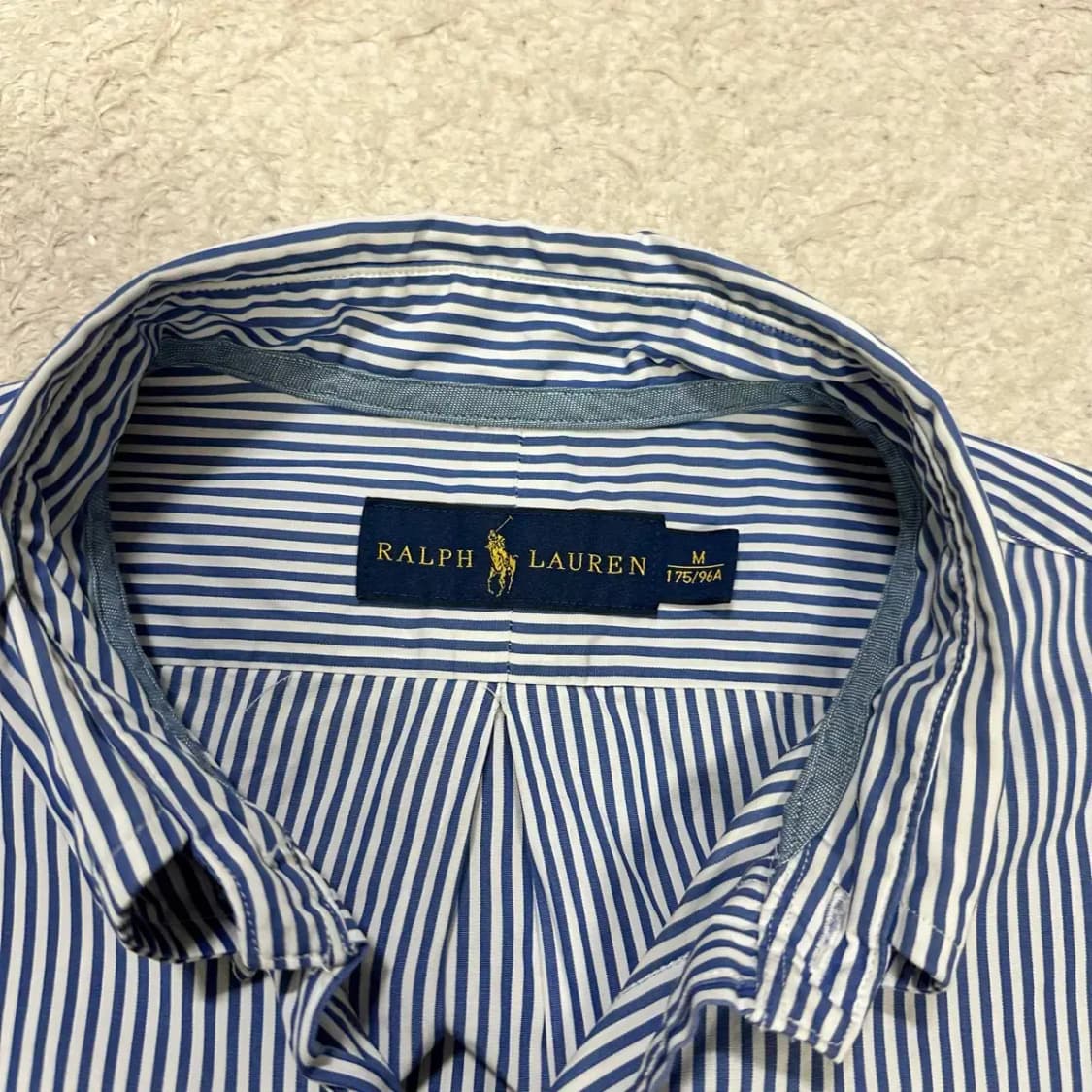 폴로 랄프로렌 스트라이프 반팔 셔츠 m 상품이미지3