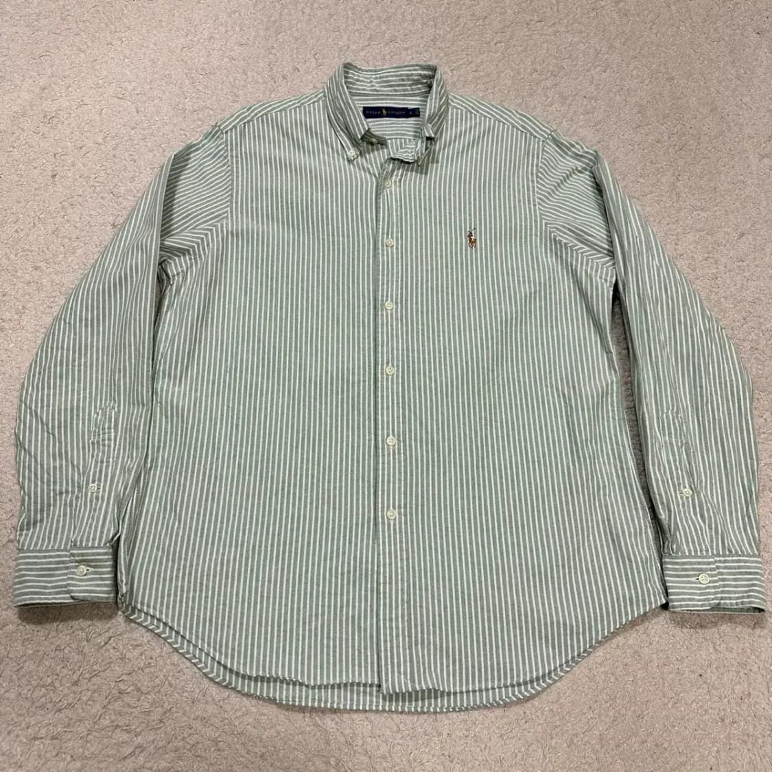 폴로 랄프로렌 옥스포드 스트라이프 셔츠 L 상품이미지1