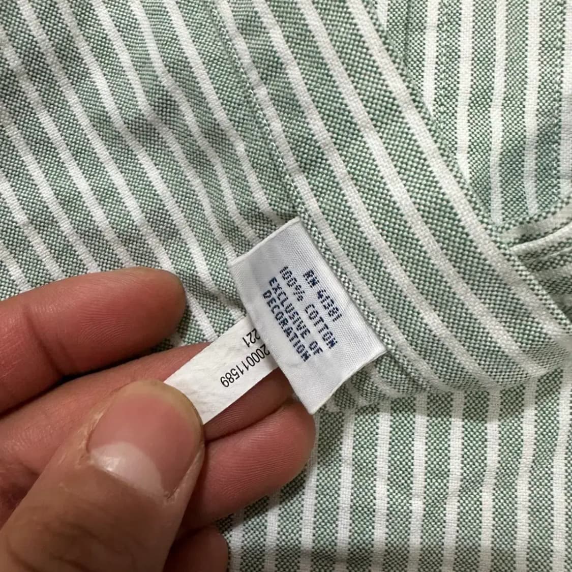 폴로 랄프로렌 옥스포드 스트라이프 셔츠 L 상품이미지4