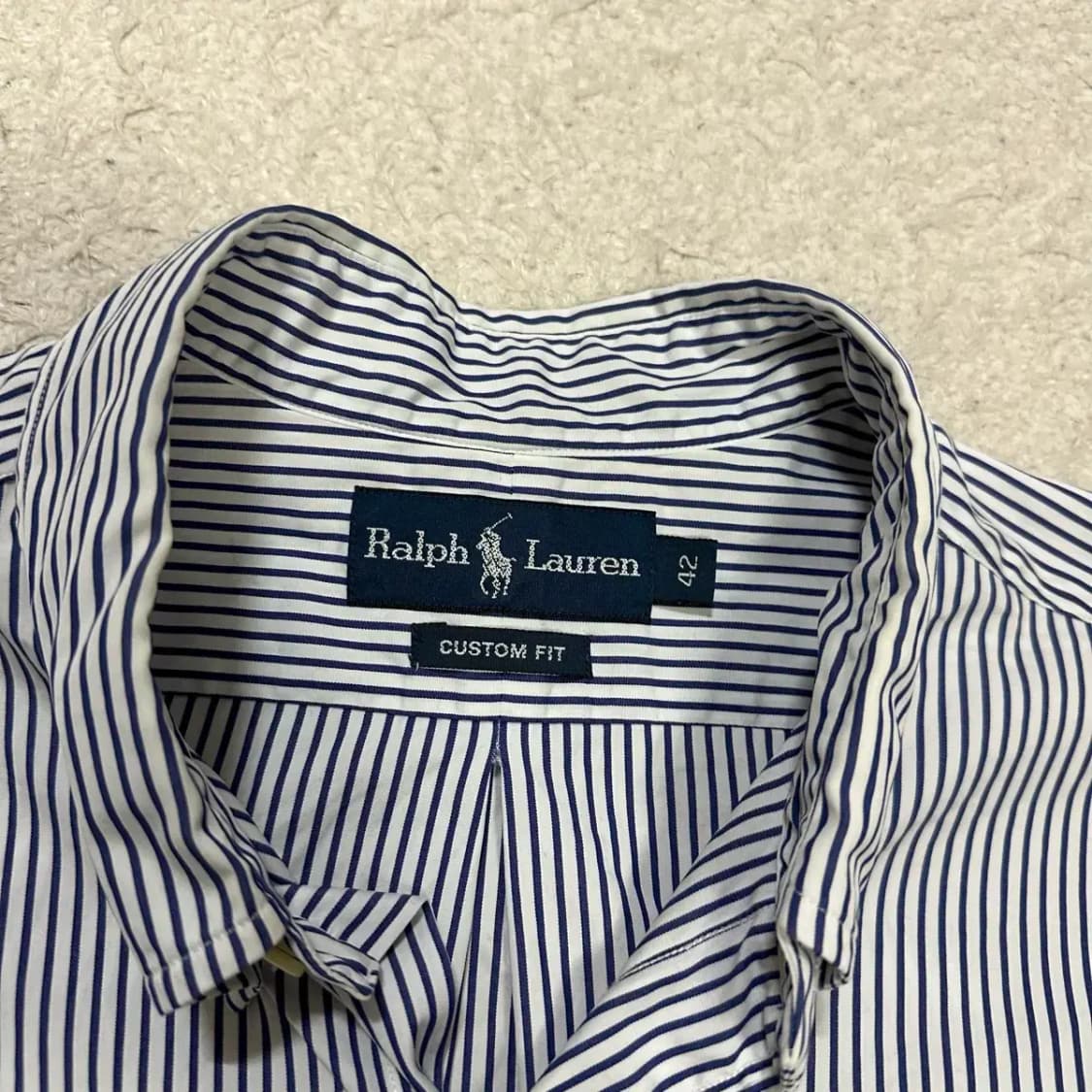 폴로 랄프로렌 스트라이프 반팔 셔츠 42 상품이미지3