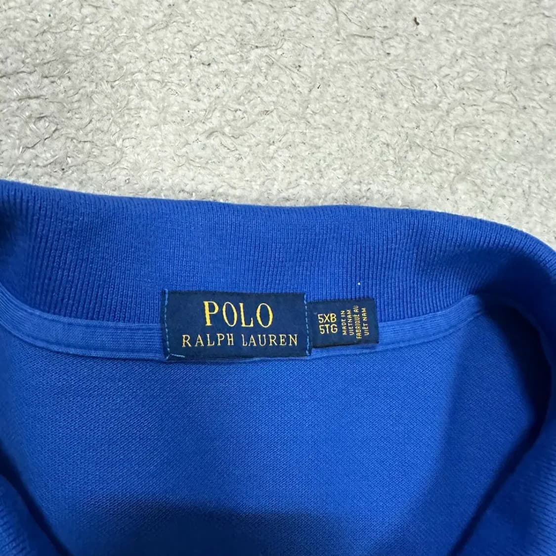 폴로 랄프로렌 블루 반팔 카라티 빅사이즈 오버사이즈 5XB 상품이미지2