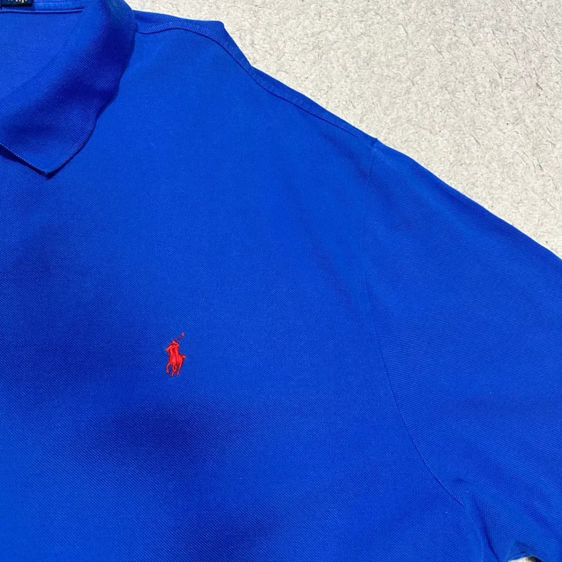 폴로 랄프로렌 블루 반팔 카라티 빅사이즈 오버사이즈 5XB 상품이미지3