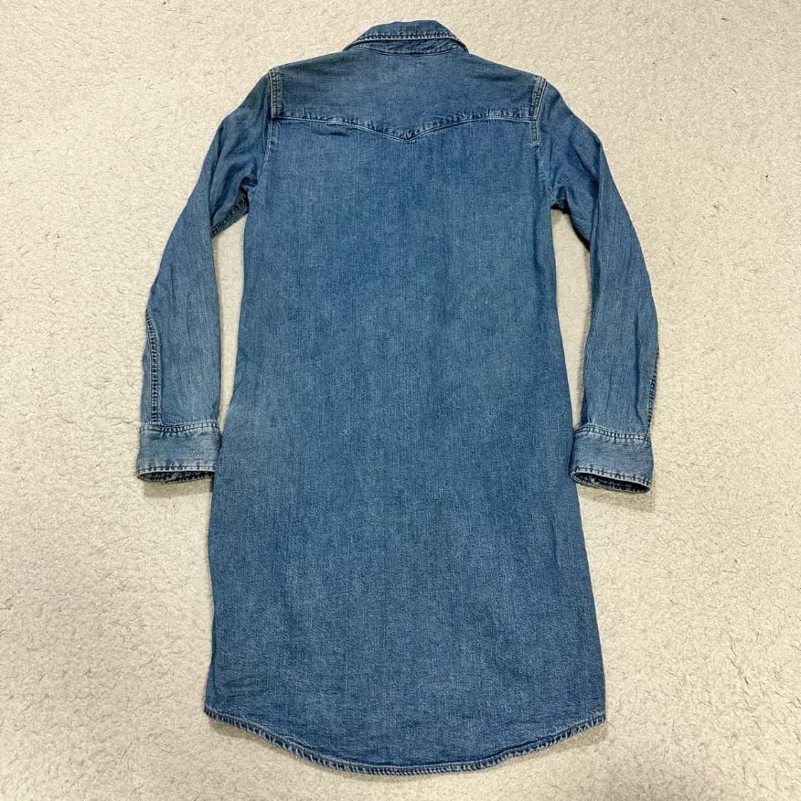 리바이스 데님 롱 셔츠 원피스 xs 상품이미지7