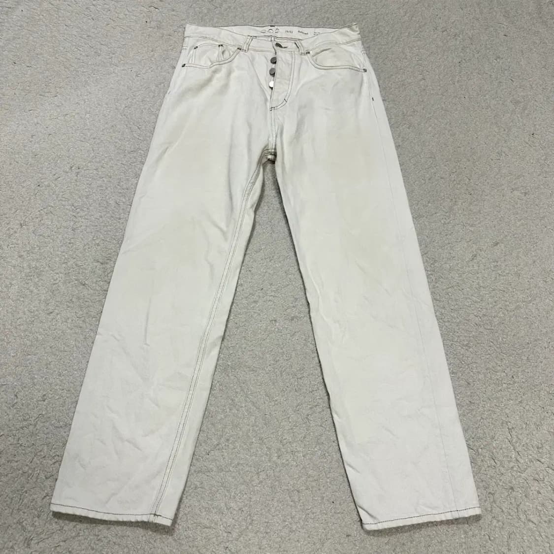 COS 릴랙스핏 아이보리 데님 팬츠 30인치 상품이미지1