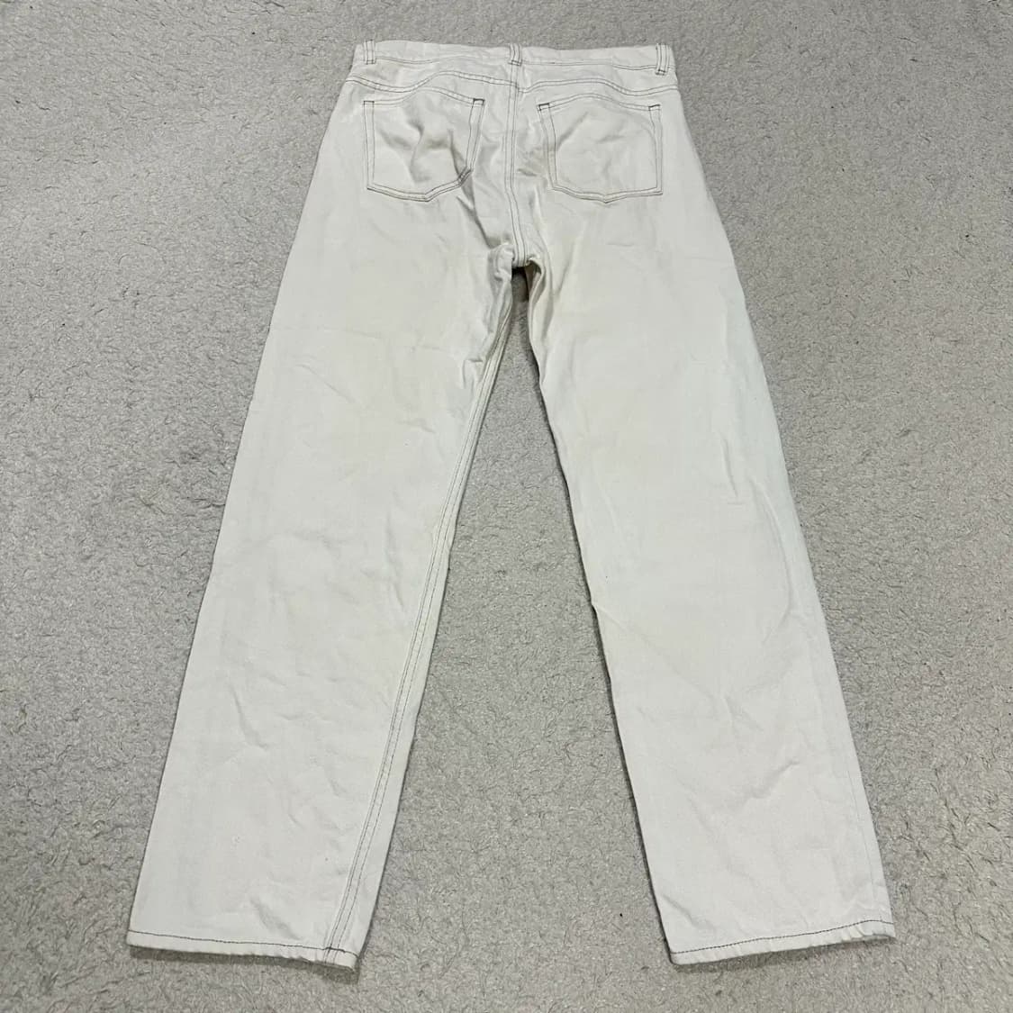 COS 릴랙스핏 아이보리 데님 팬츠 30인치 상품이미지5