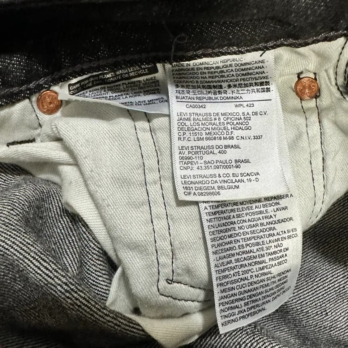 리바이스 501 청바지 데님 팬츠 28인치 상품이미지3