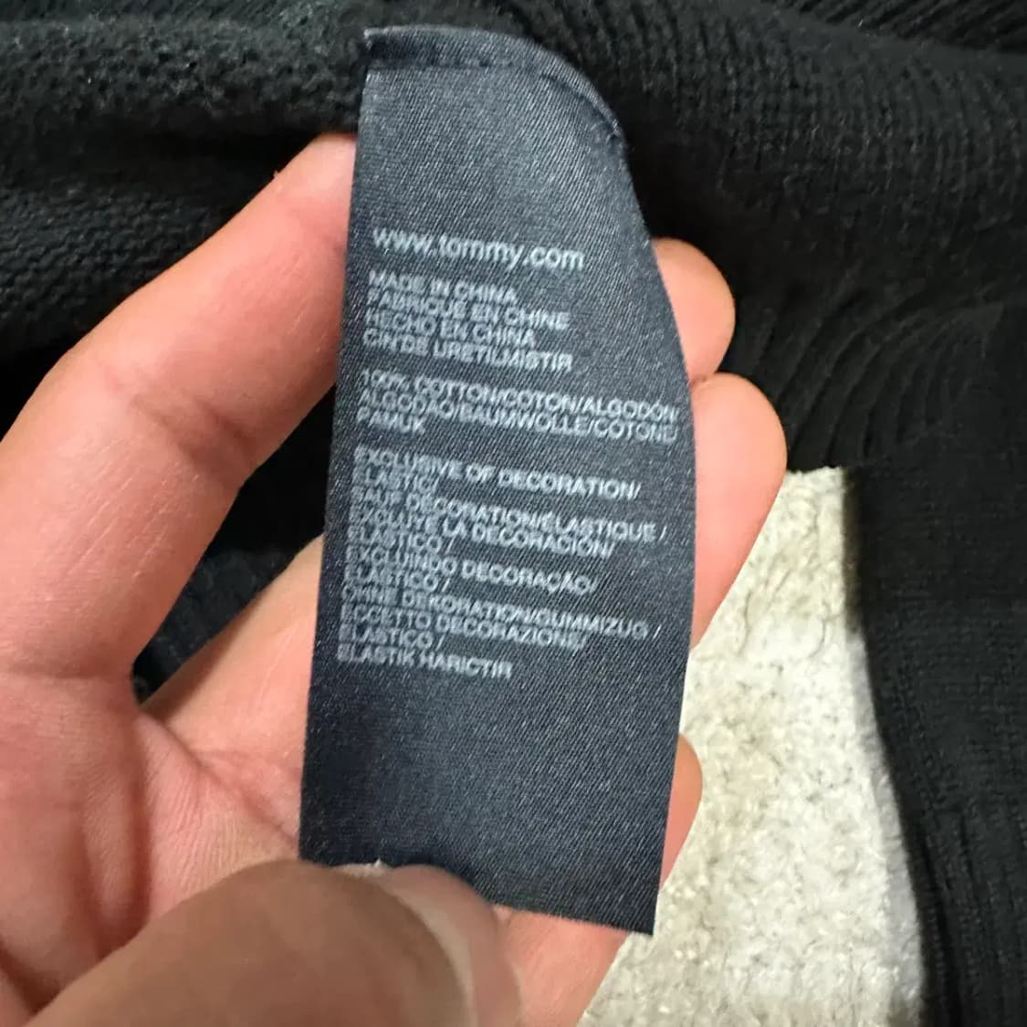 타미힐피거 블랙 니트 집업 m 상품이미지4