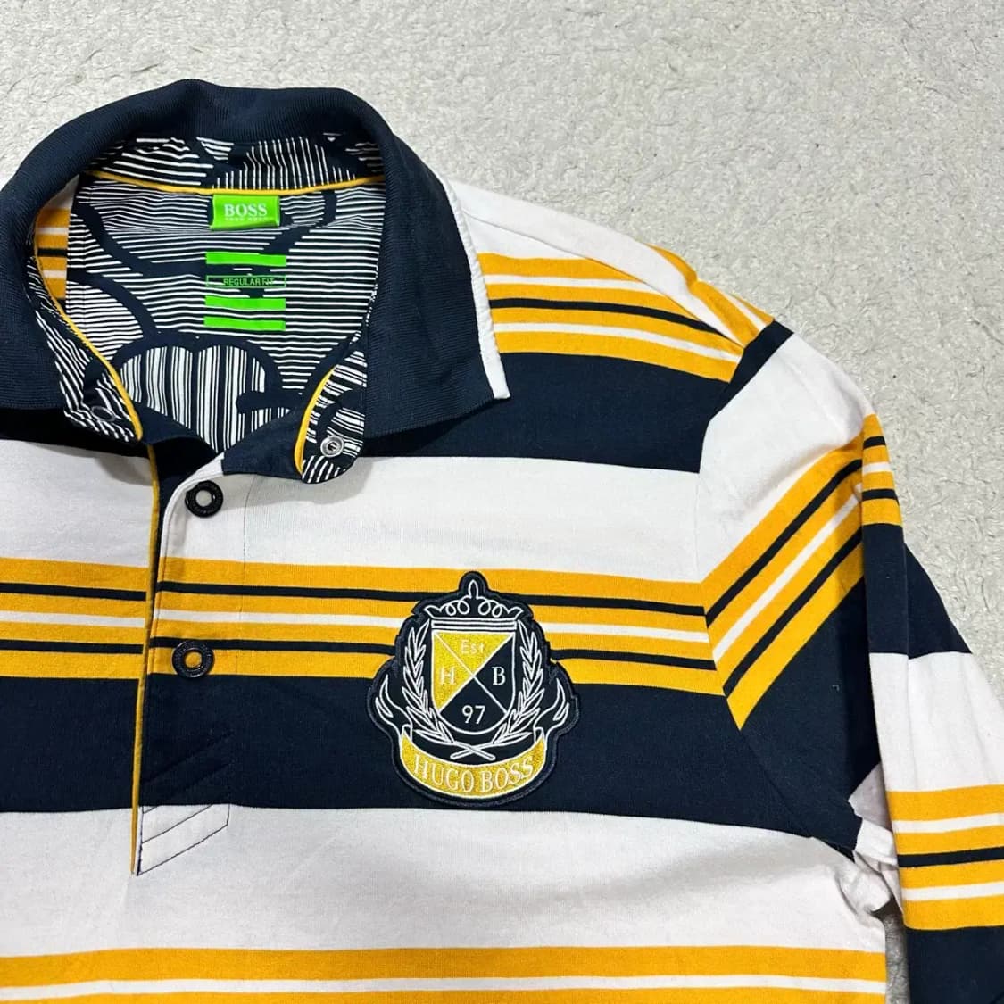 휴고보스 스트라이프 럭비티 긴팔 티셔츠 xl 상품이미지3