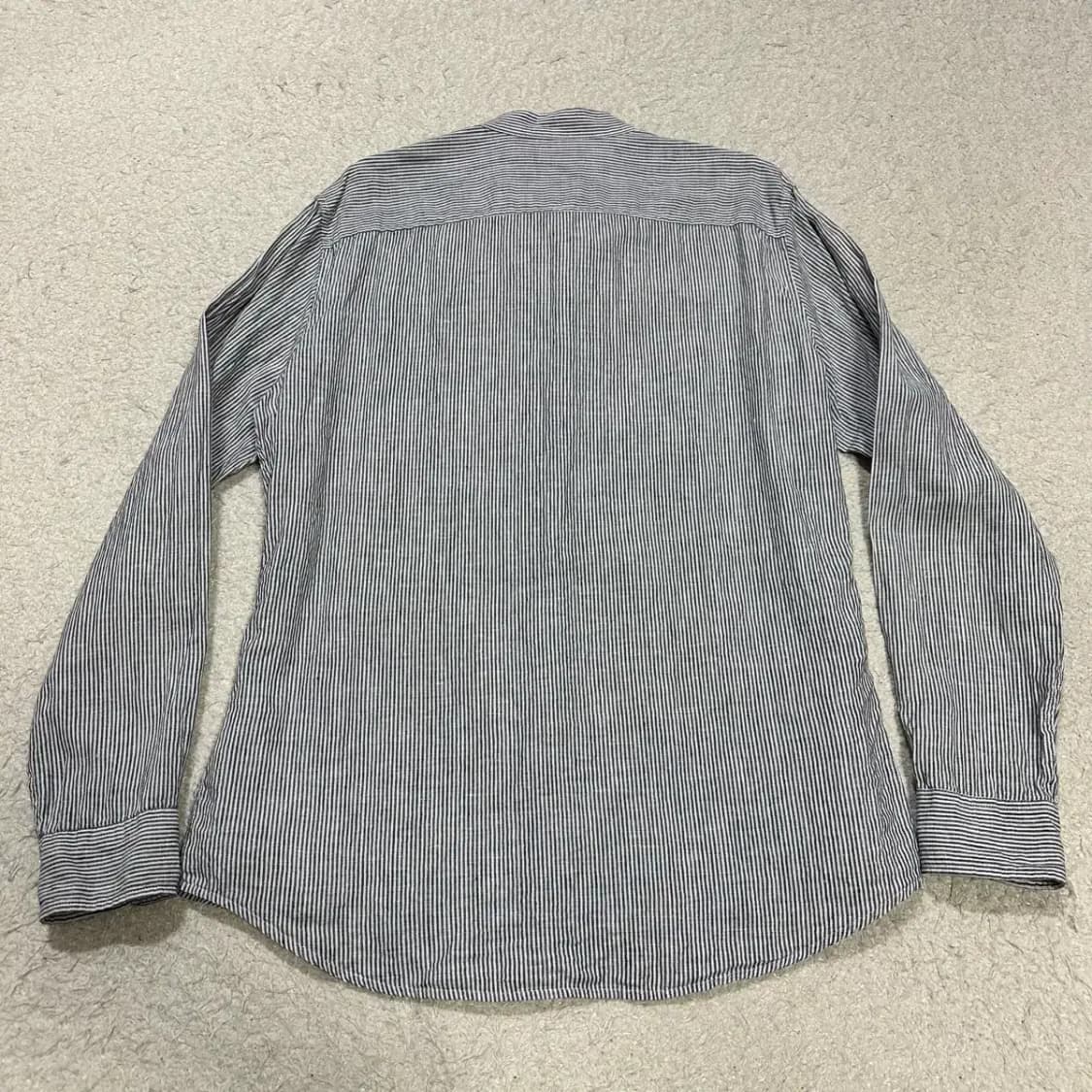 라코스테 린넨 스트라이프 헨리넥 셔츠 m 100 상품이미지5