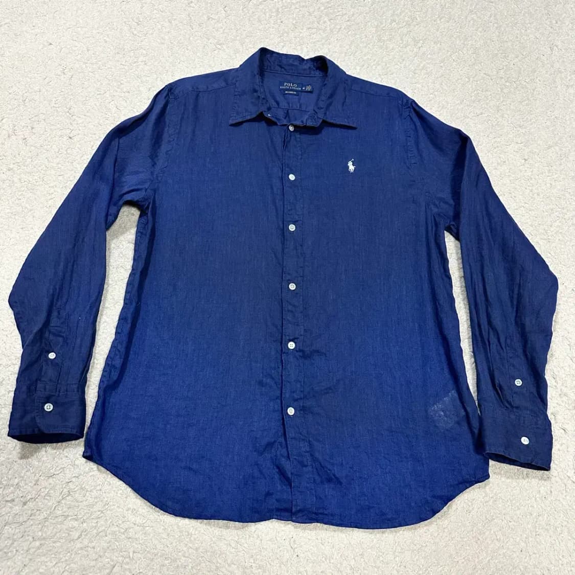 폴로 린넨 셔츠 네이비 여성 m 상품이미지1