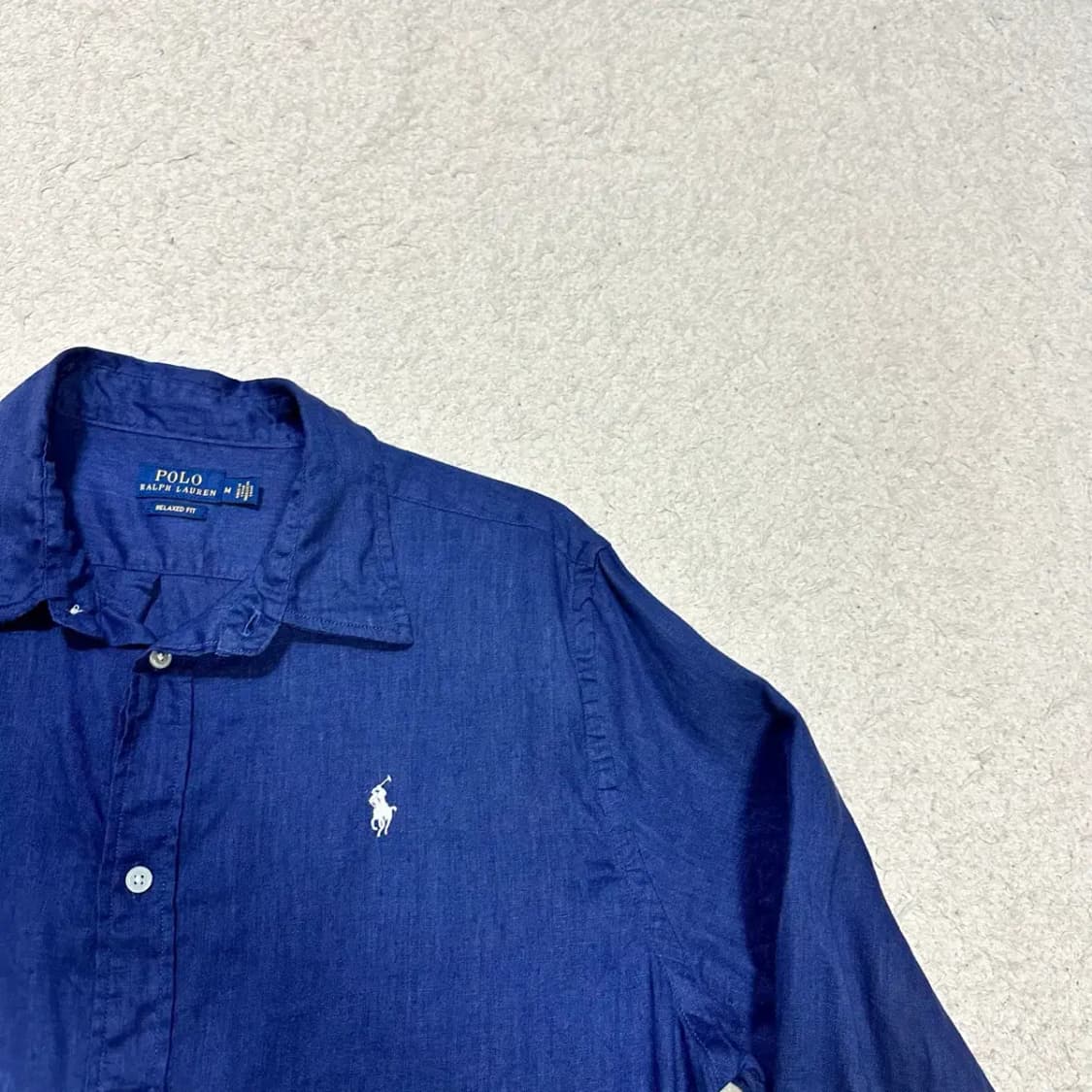폴로 린넨 셔츠 네이비 여성 m 상품이미지2