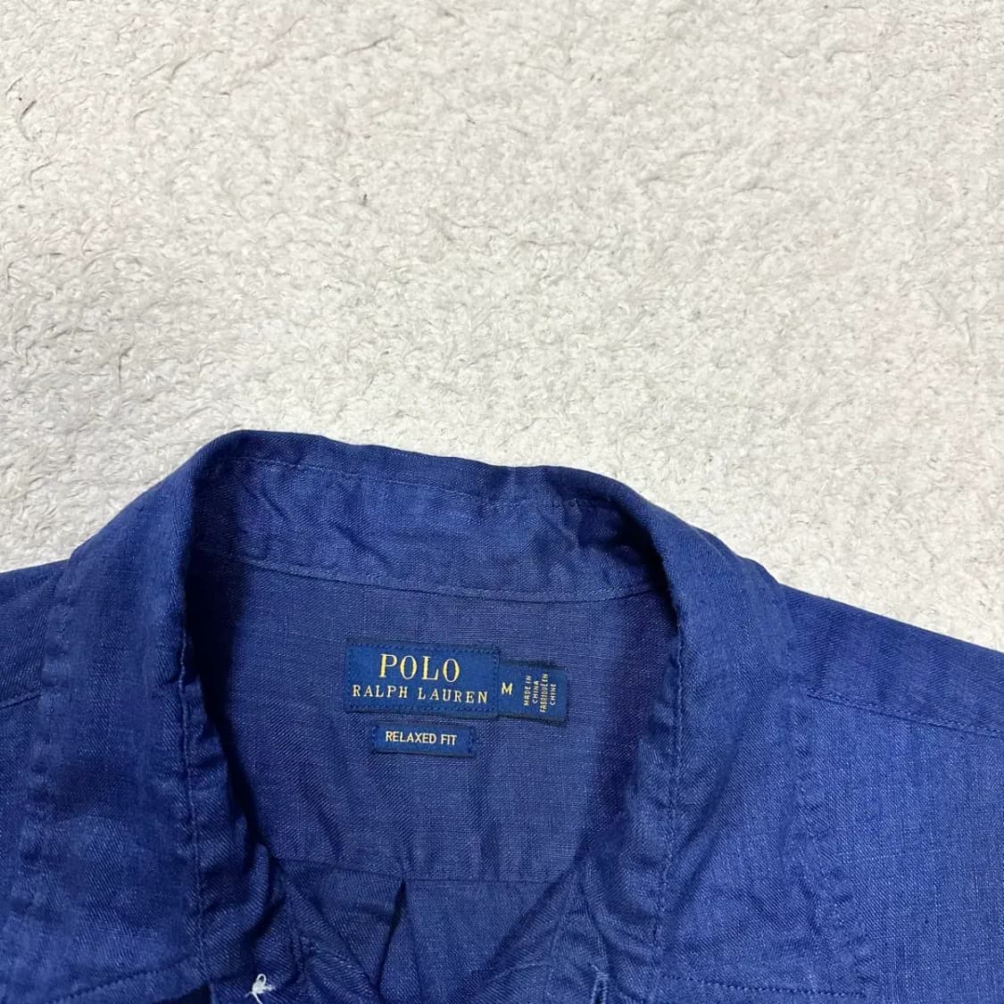 폴로 린넨 셔츠 네이비 여성 m 상품이미지3