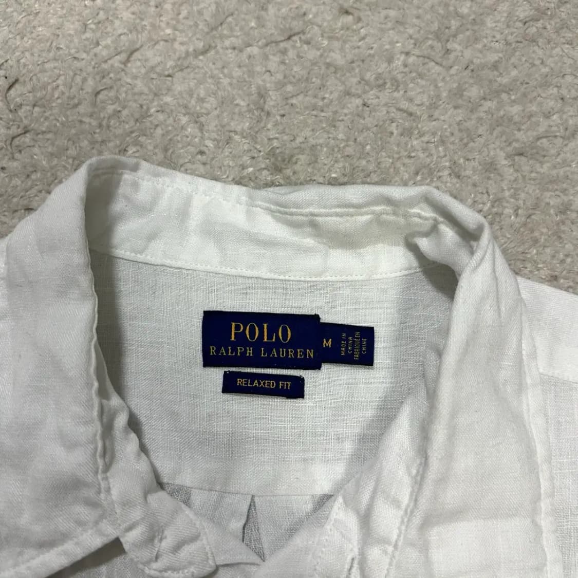 폴로 랄프로렌 린넨 셔츠 화이트 여성 m 상품이미지2