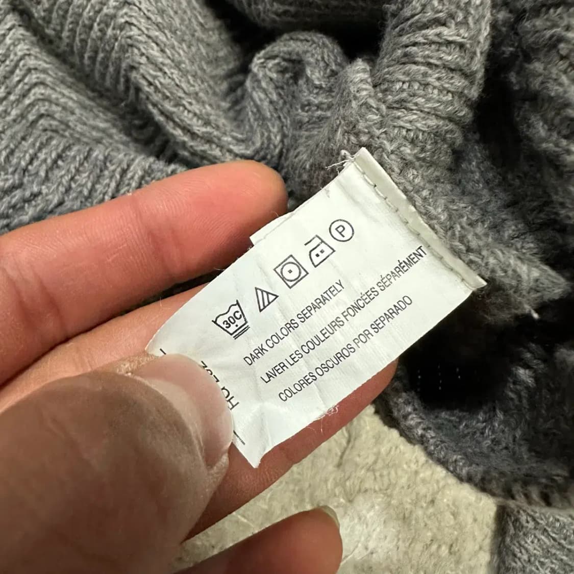 CHAPS 챕스 헤링본 패턴 니트 스웨터 xl 상품이미지4