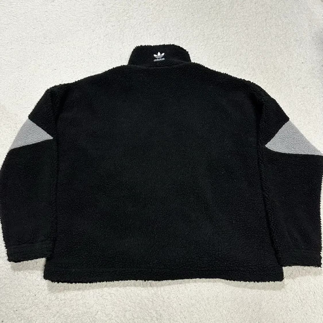 아디다스 빅로고 후리스 집업 플리스 자켓 xl 상품이미지5