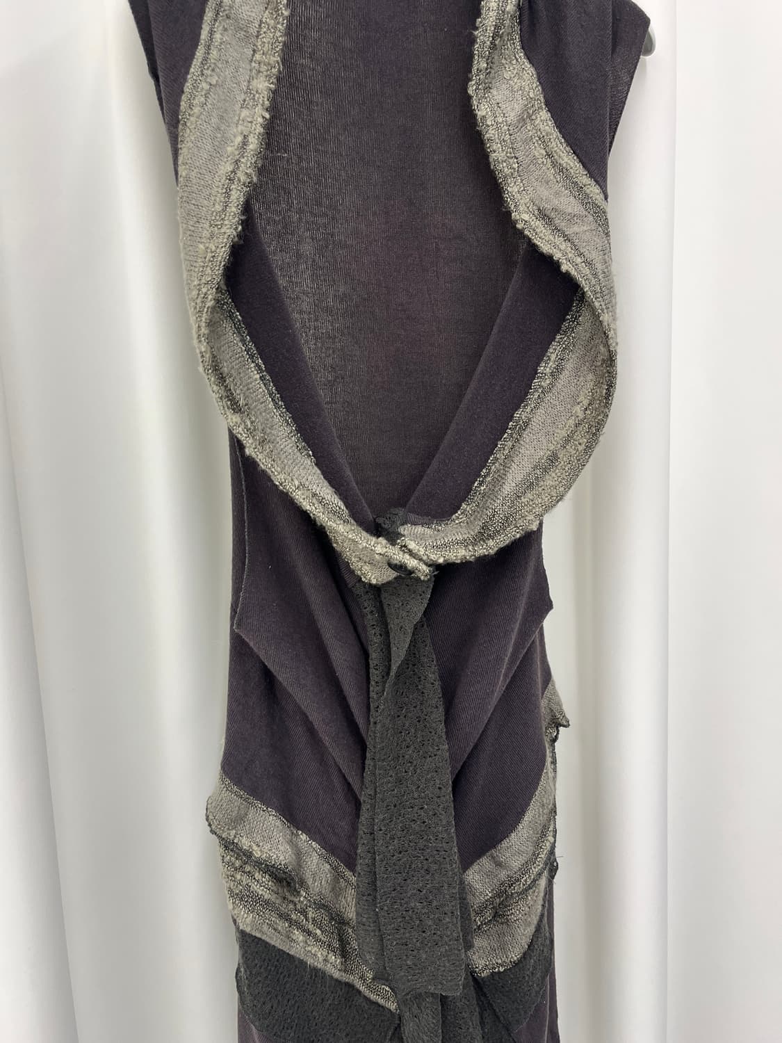 WUQUYU draped knit vest top 상품이미지1