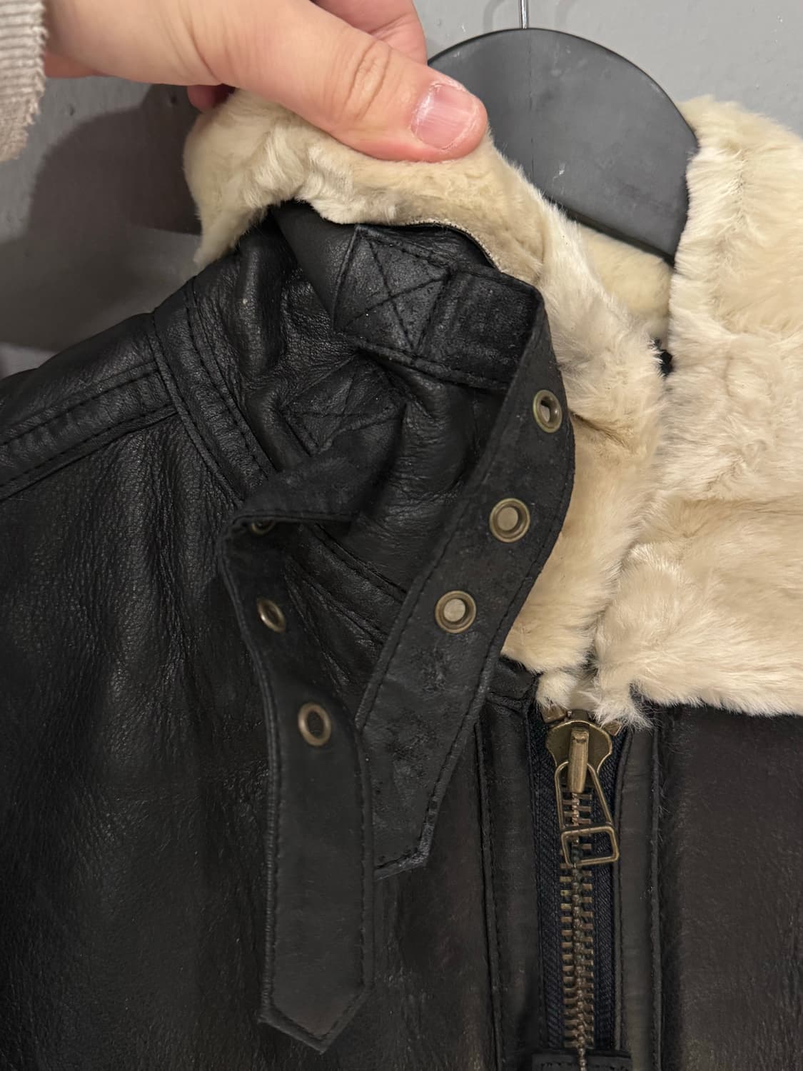 산토리 보스 커피 소가죽 B-3 무스탕  상품이미지6