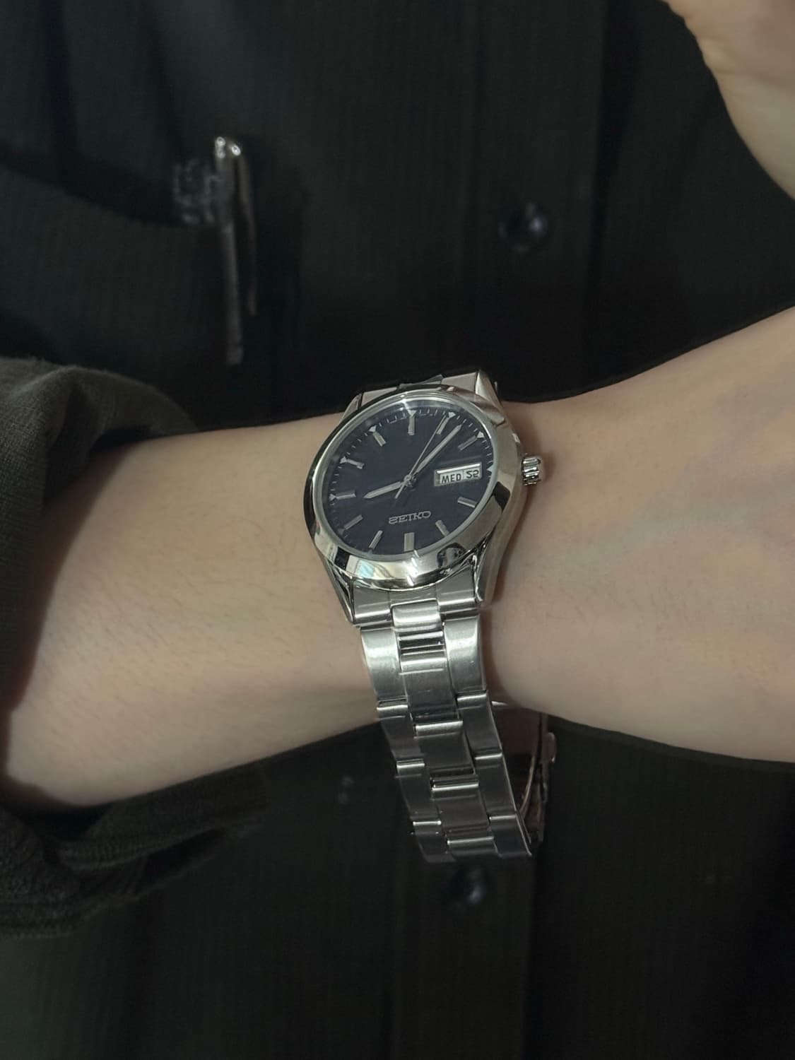 SEIKO 메탈 쿼츠 시계 상품이미지6