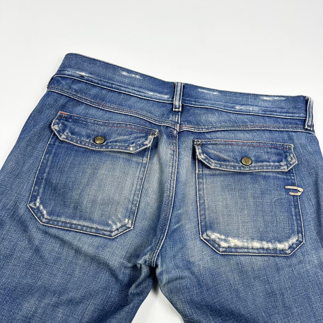 27 DIESEL 디젤 여성 스트레이트 데미지 데님팬츠 상품이미지4