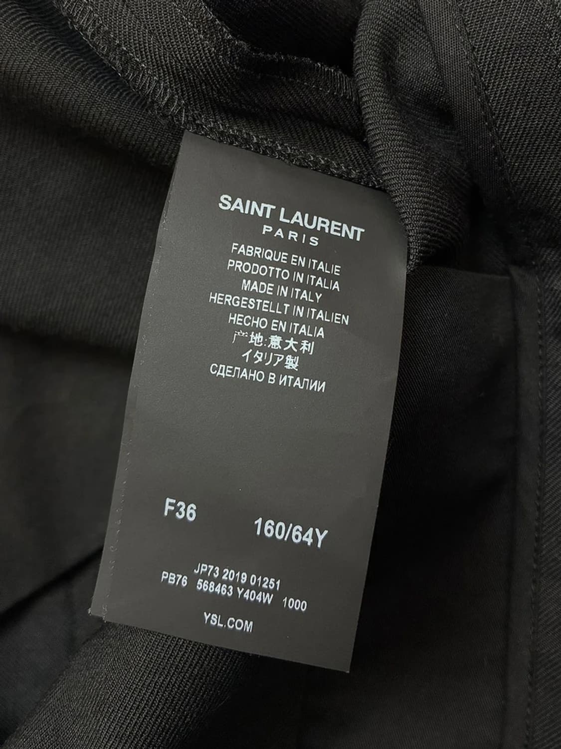 생로랑 YSL 20ss 하이웨이스트 스트레이트 팬츠 PN5014 상품이미지9