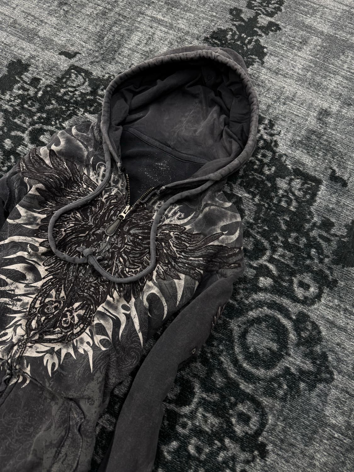 Prepotente 00s y2k washing hoodie 상품이미지3