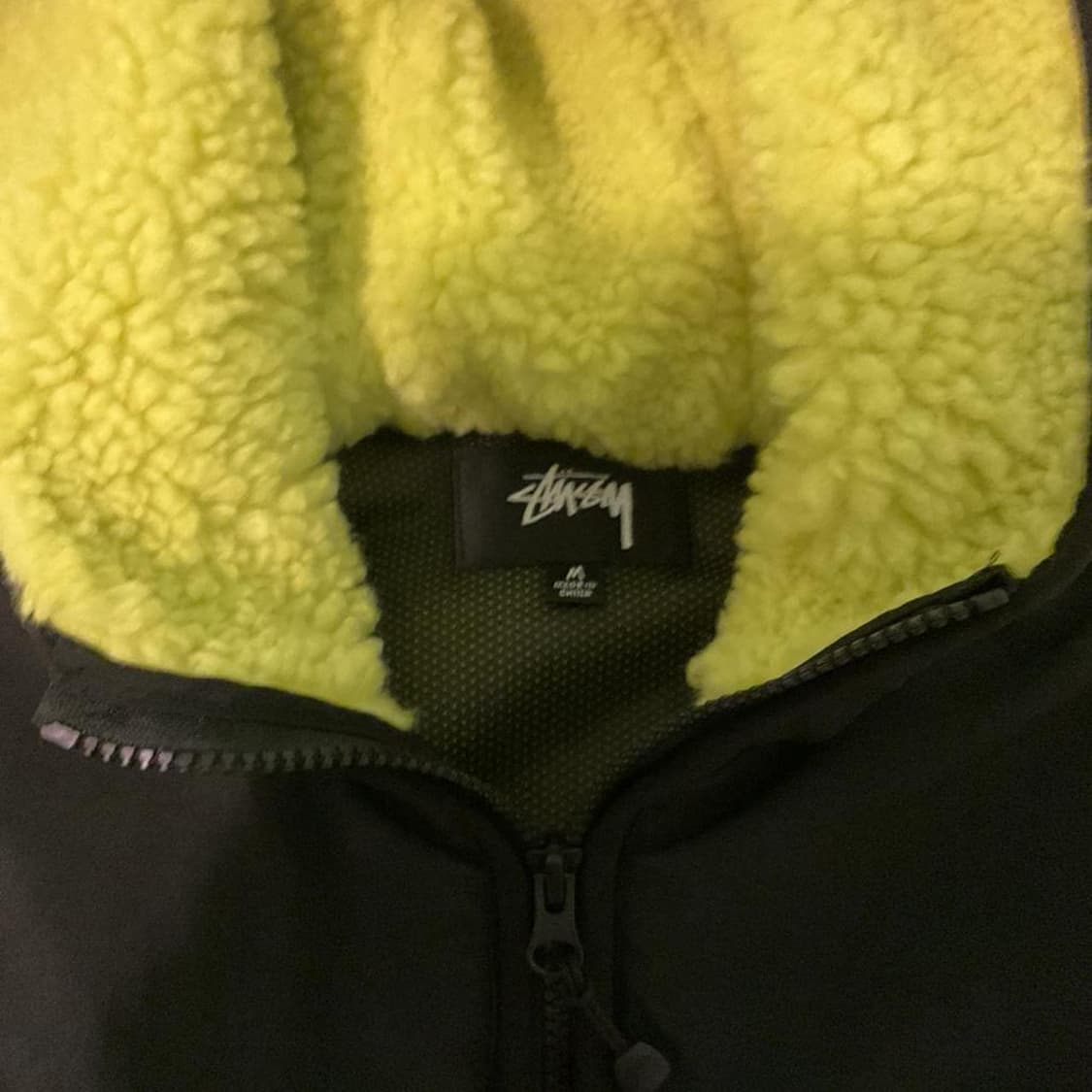 스투시 쉐르파 패널드 후드 자켓 라임 상품이미지2