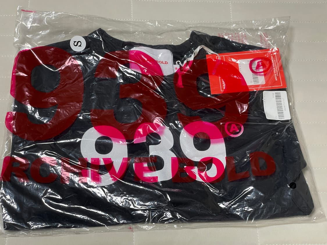 [새상품]아카이브 볼드 939로고 크롭 탑 티셔츠 OS 블랙 상품이미지2