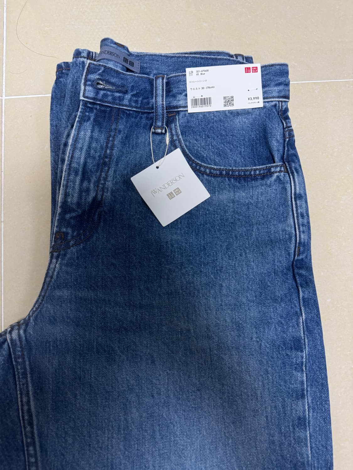 [새상품] 유니클로 jw앤더슨 스트레이트 청바지 30 상품이미지1