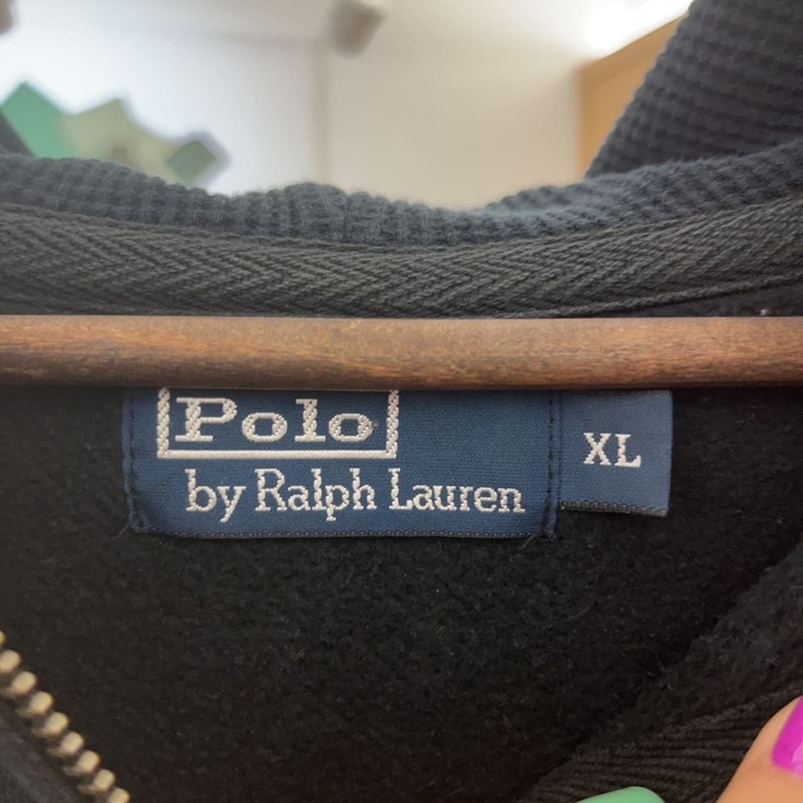 폴로 랄프로렌 올드스쿨 모던 빈티지 기모 후드 집업 XL C07302 상품이미지5