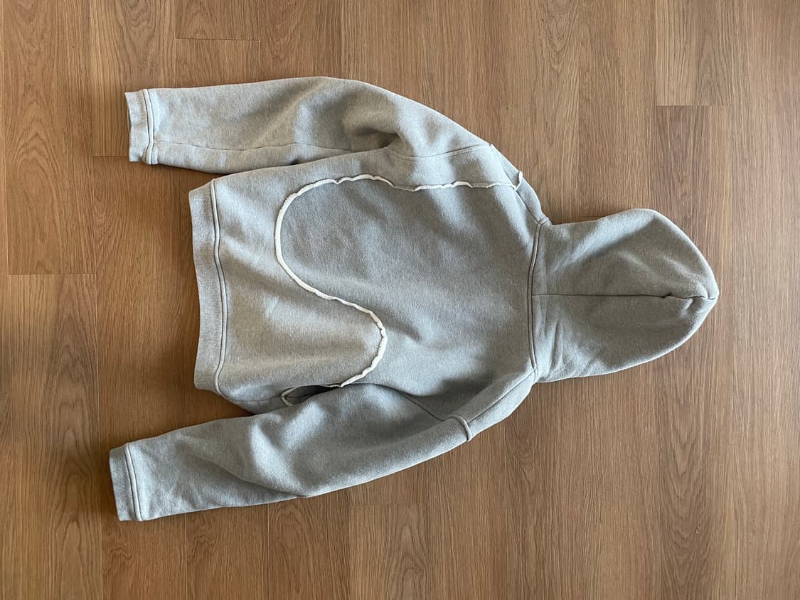 [XL] ERL 그레이 크롭 후드집업 상품이미지2