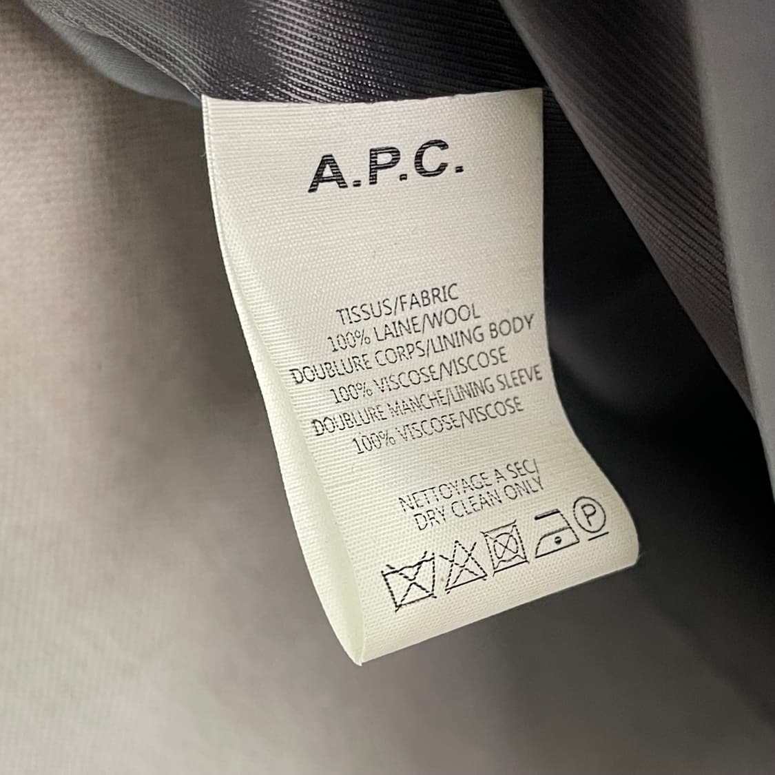 아페쎄 APC 울코트 105~110 Large 새제품 상품이미지5