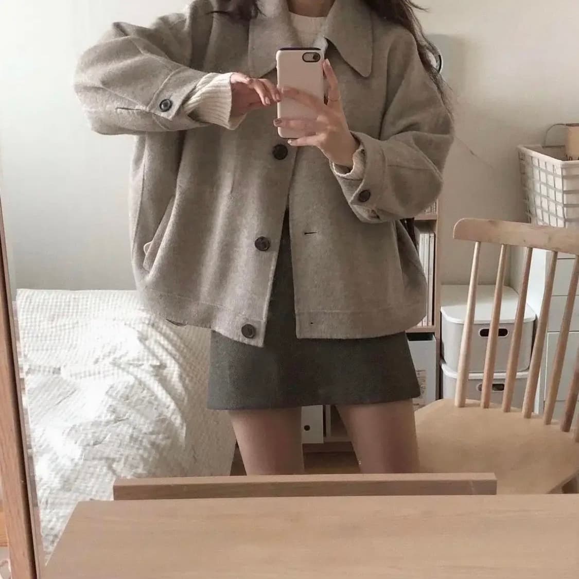 아카이브제이투유 숏 핸드메이드 코트 상품이미지2