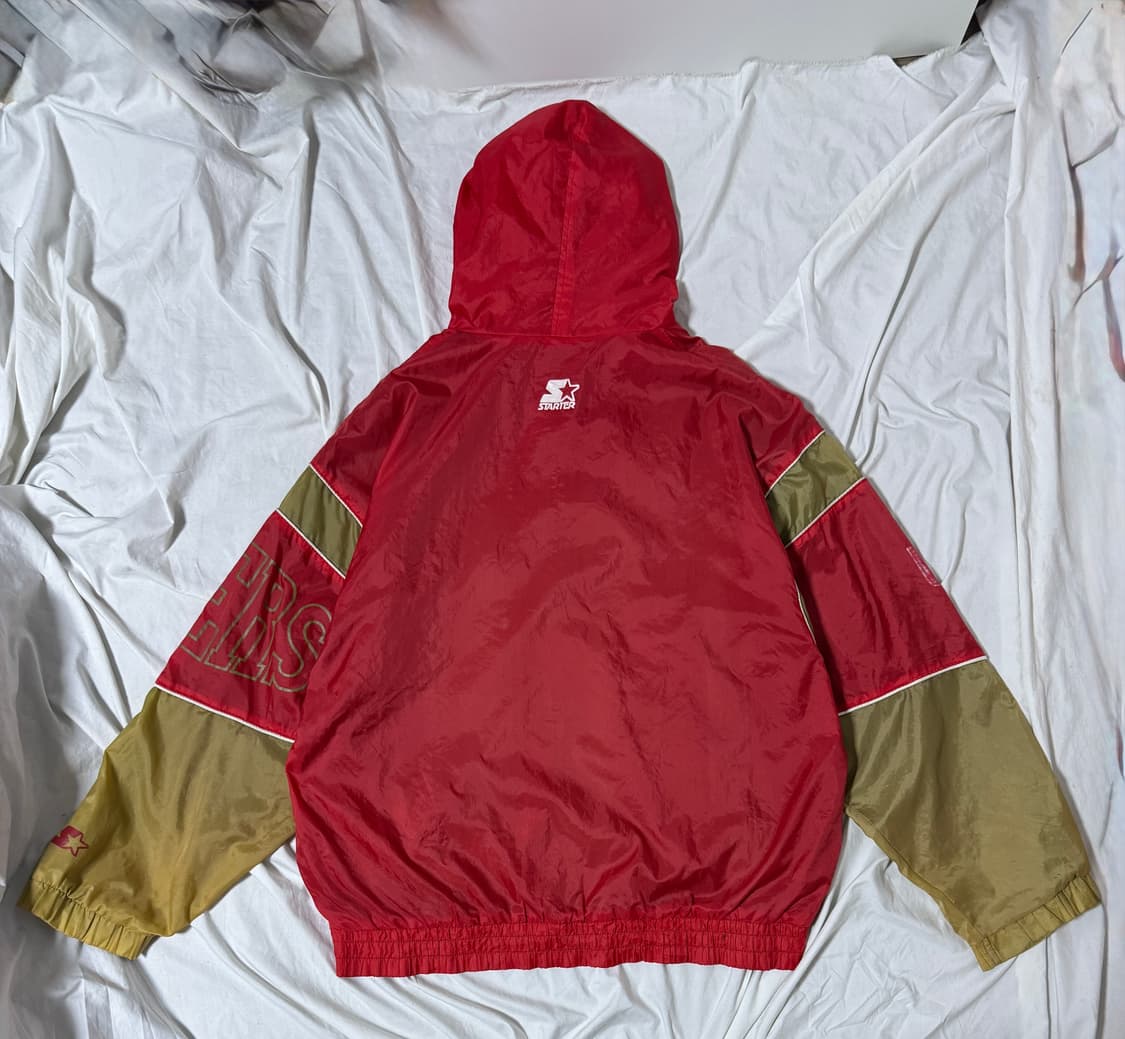 90s 스타터 nfl 샌프란시스코 49ers 윈드브레이커 바람막이 상품이미지2