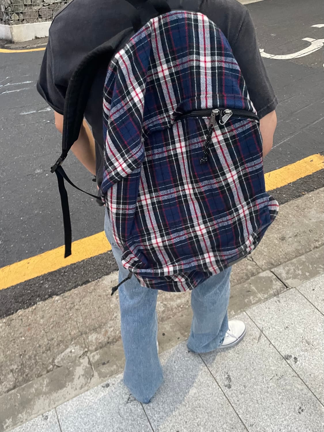 R13 플란넬 오버사이즈드 백팩 상품이미지2