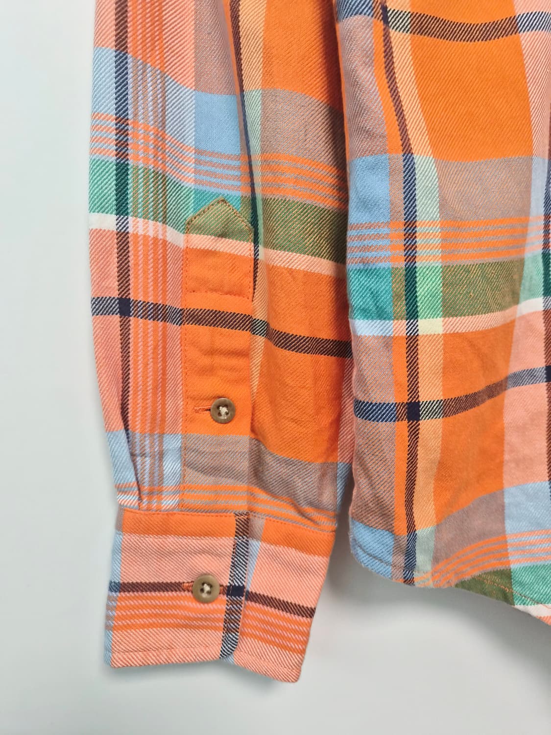 폴로 랄프로렌 오렌지 체크 셔츠 남방 상품이미지5