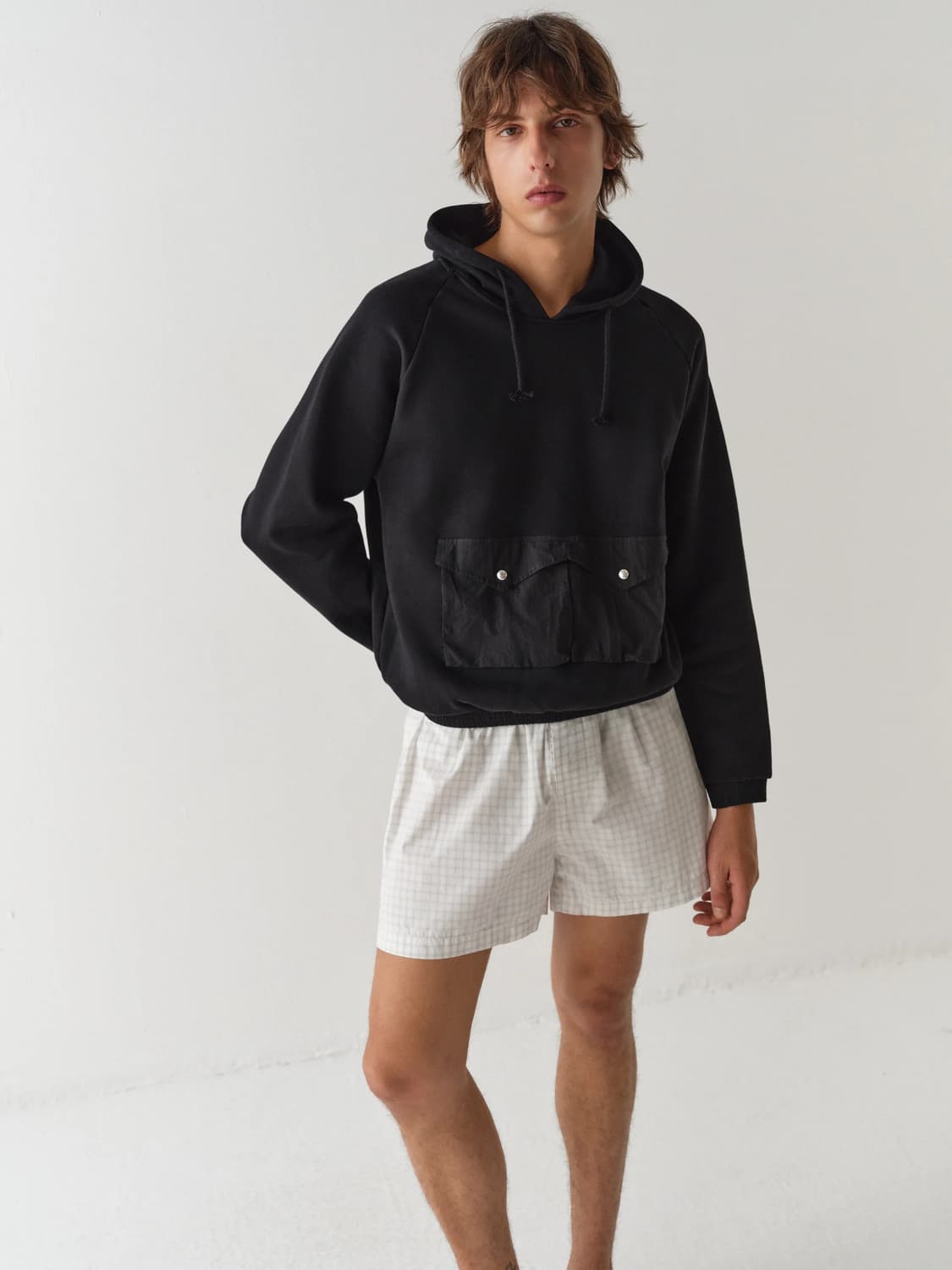 (L,XL) 기마구아스 Kenny 포켓 후드 블랙 상품이미지1