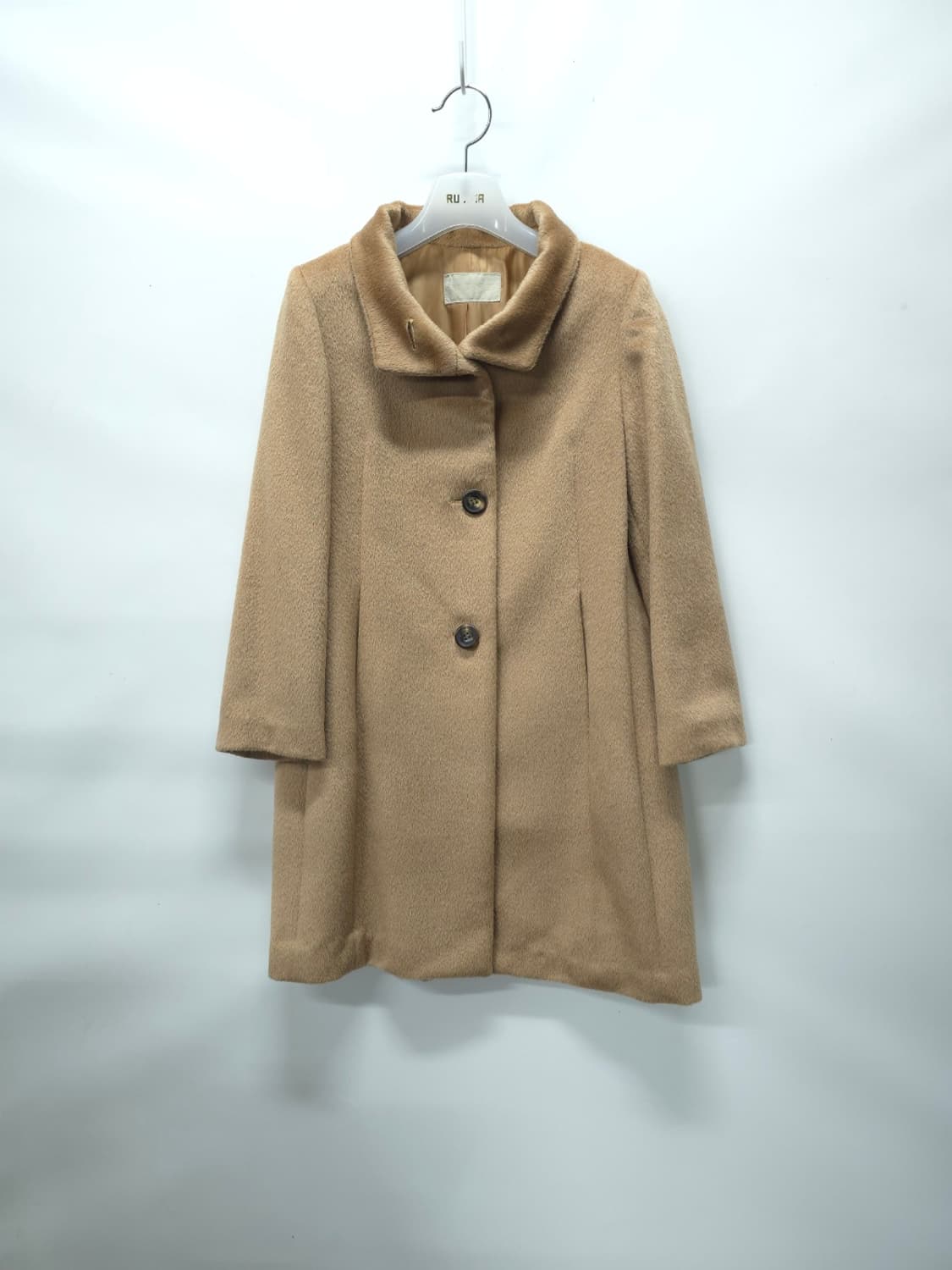 ​마인(한섬) 피아첸자 베이비 라마 울 코트 (카멜 브라운) 상품이미지1