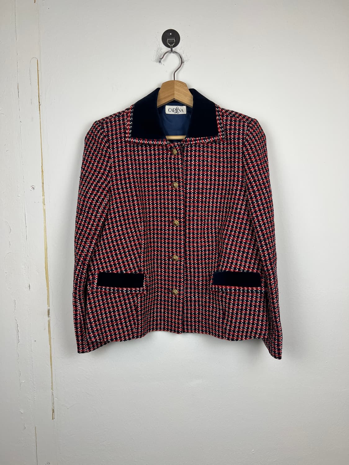 CADENA 빈티지 체크 트위드 자켓 OS 상품이미지1