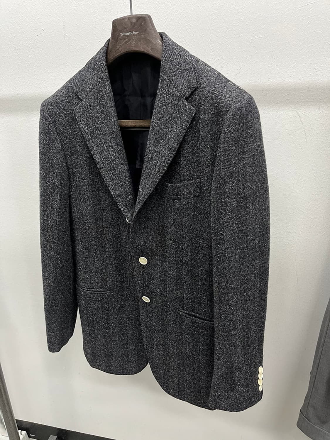 95-100) 사토리오 나폴리 헤링본 울자켓  상품이미지1