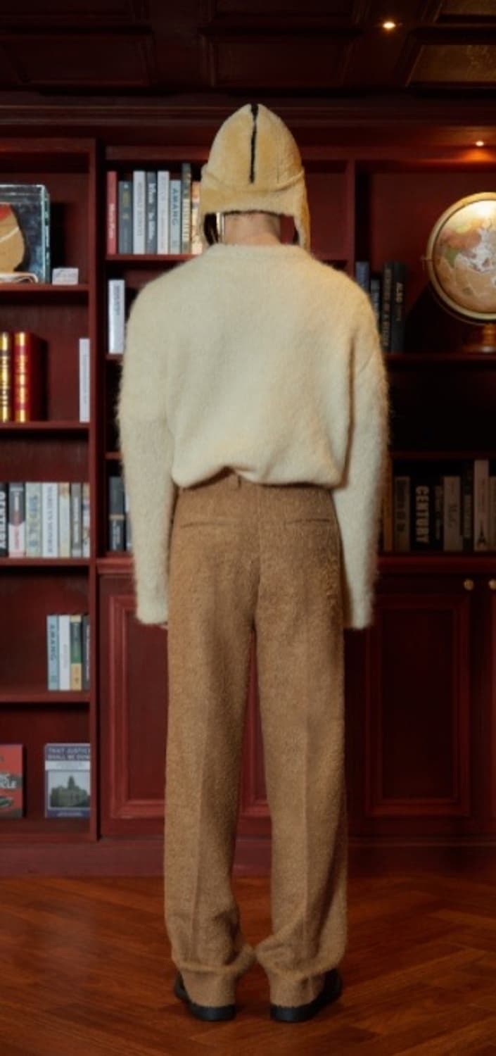 [M] STU 부클 울 슬랙스 카멜 상품이미지3