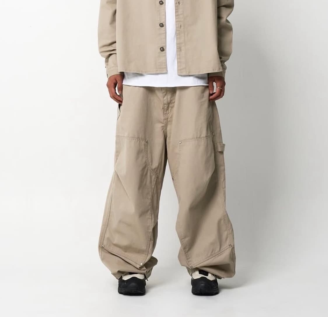 9999아카이브 쥬얼리 리벳 더블니 팬츠 상품이미지1