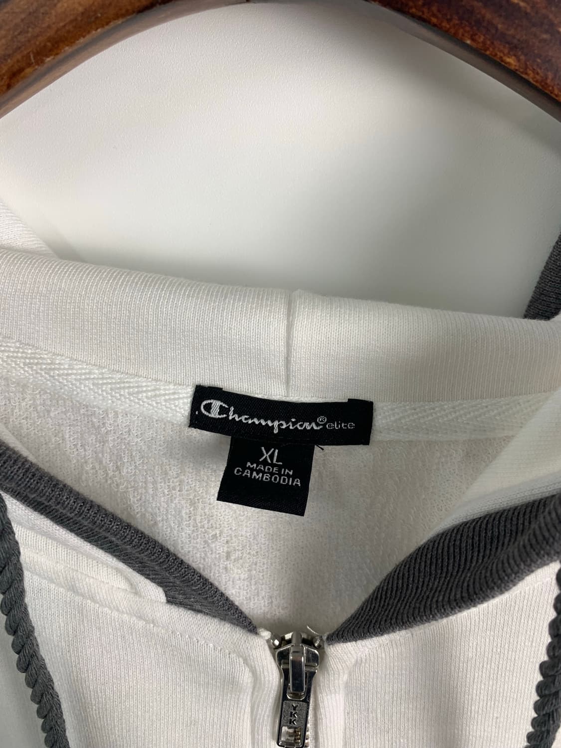 챔피온 화이트 링거 후드집업 상품이미지5