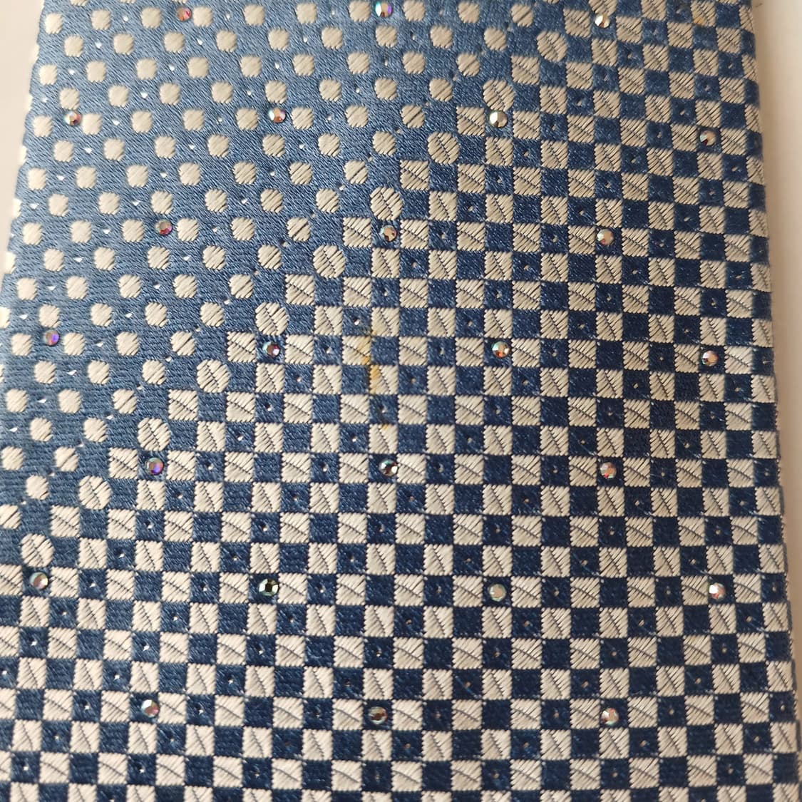 메트로시티 실크 블루 패턴 넥타이 8.5cm A등급 A19639 상품이미지6