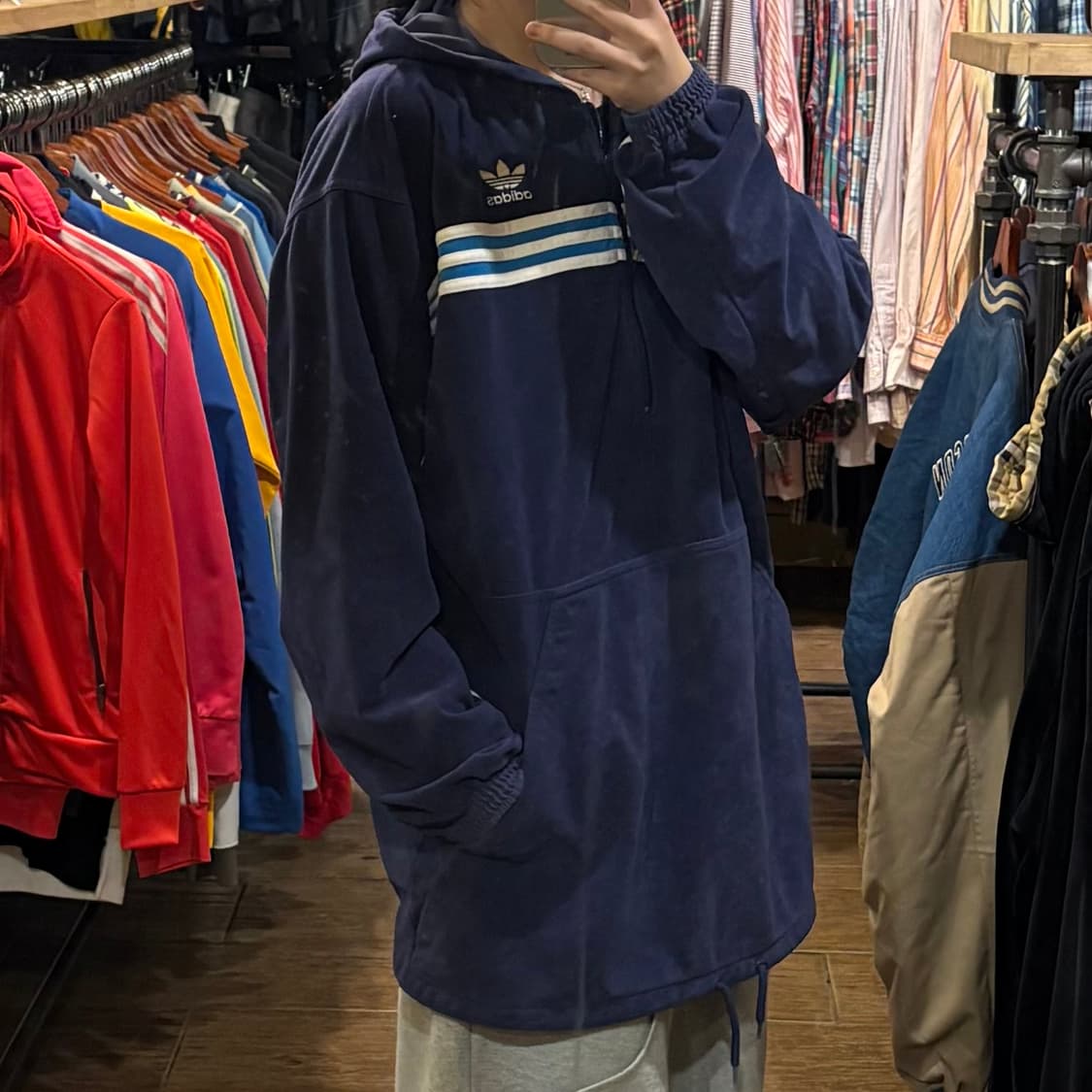 [HI] 아디다스 벨벳 아노락 후드 상품이미지4