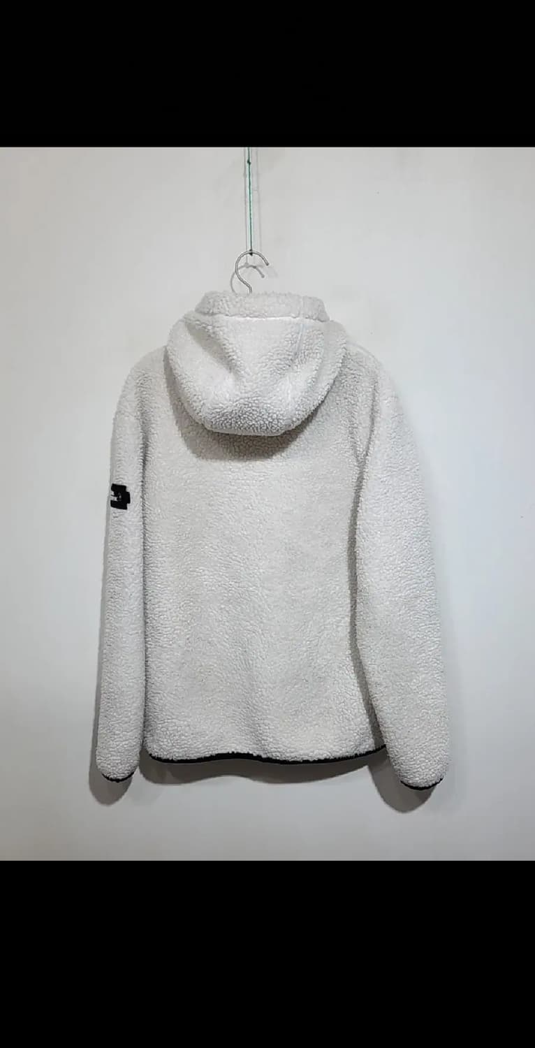 (L) 내셔널지오그래픽 후리스 와펜점퍼 화이트 뽀글이 플리스 자켓  상품이미지7