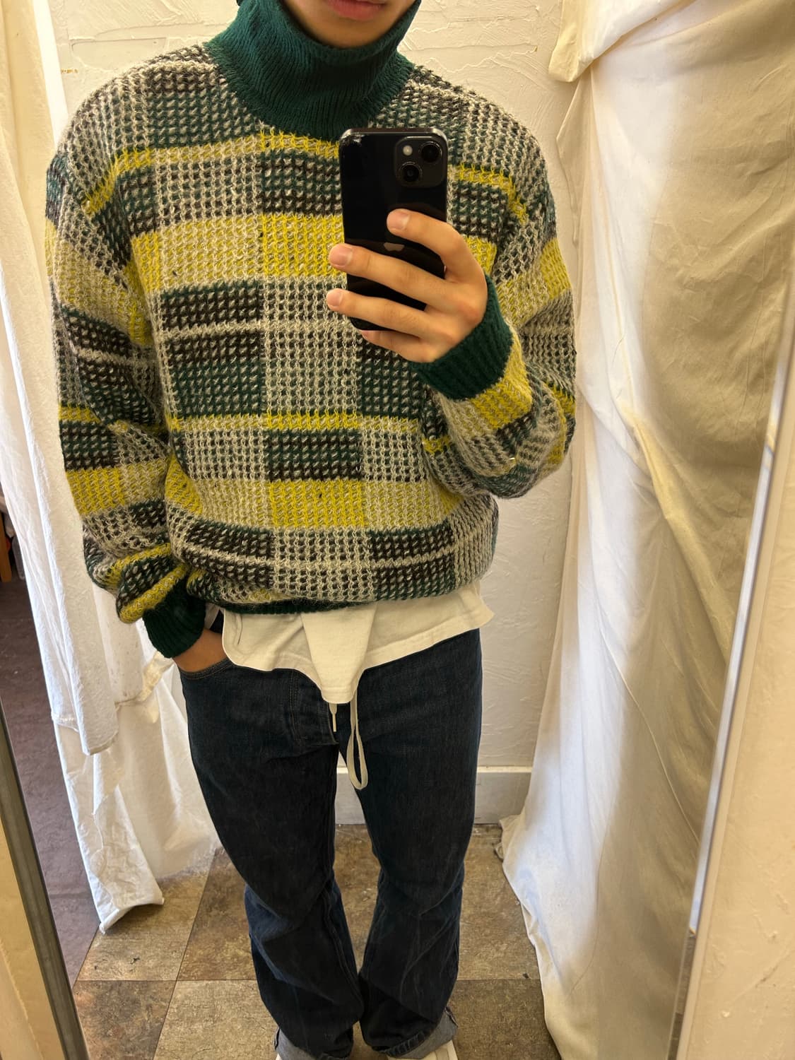 90‘s Issey Miyake men 니트 상품이미지2
