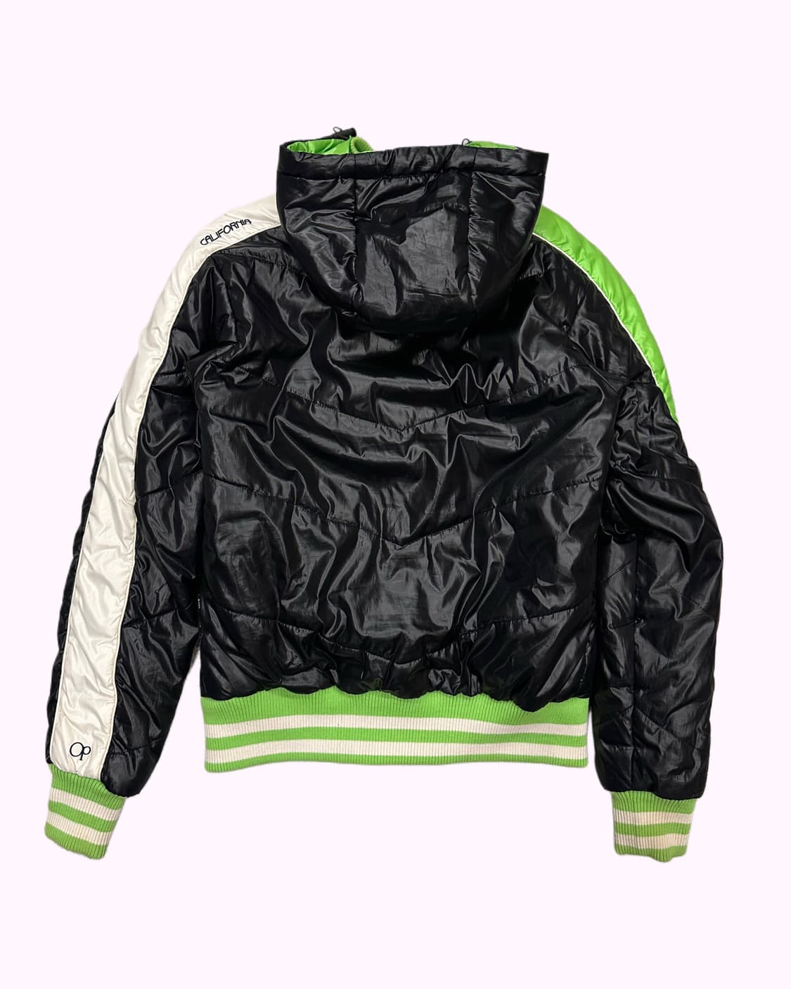 green patch layered padding 상품이미지4