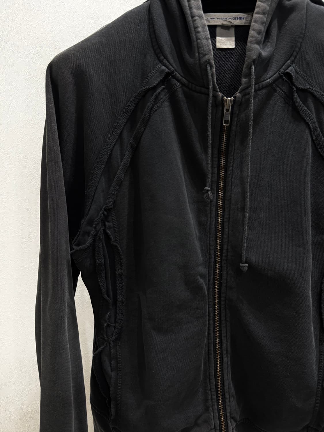 꼼데가르송 셔츠 컷오프 후드 집업 상품이미지3